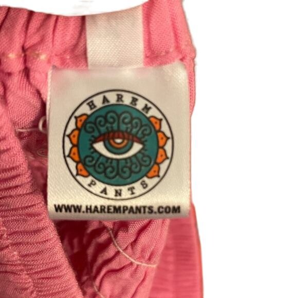 Harem Pants Pink Strapless Jumpsuit, Small - Picture 2 of 5